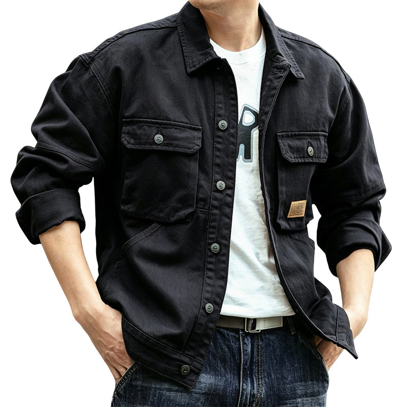 Men's Classic  Loose Fit Cargo Jacket