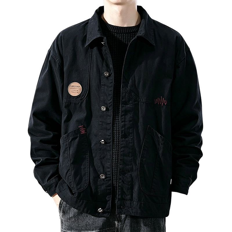 Men's Classic  Loose Fit Cargo Jacket