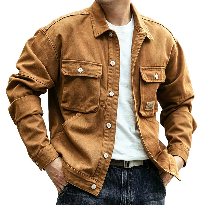Men's Classic  Loose Fit Cargo Jacket