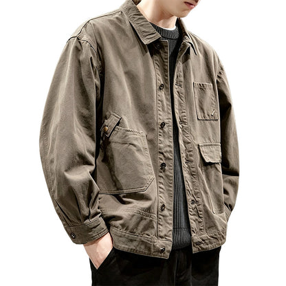 Men's Classic  Loose Fit Cargo Jacket