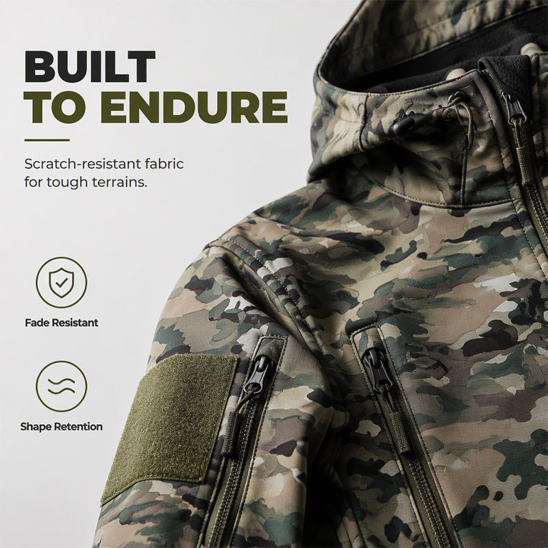 Men's Outdoor Camouflage Hooded Jacket