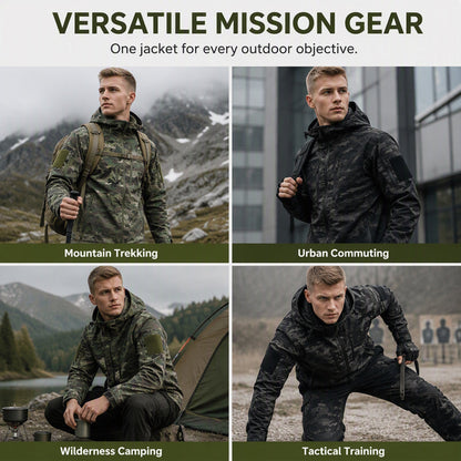 Men's Outdoor Camouflage Hooded Jacket
