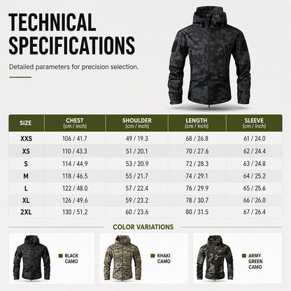 Men's Outdoor Camouflage Hooded Jacket