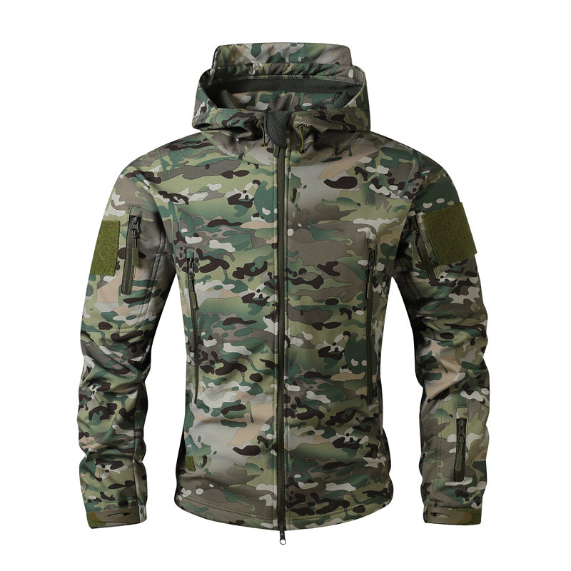 Men's Outdoor Camouflage Hooded Jacket