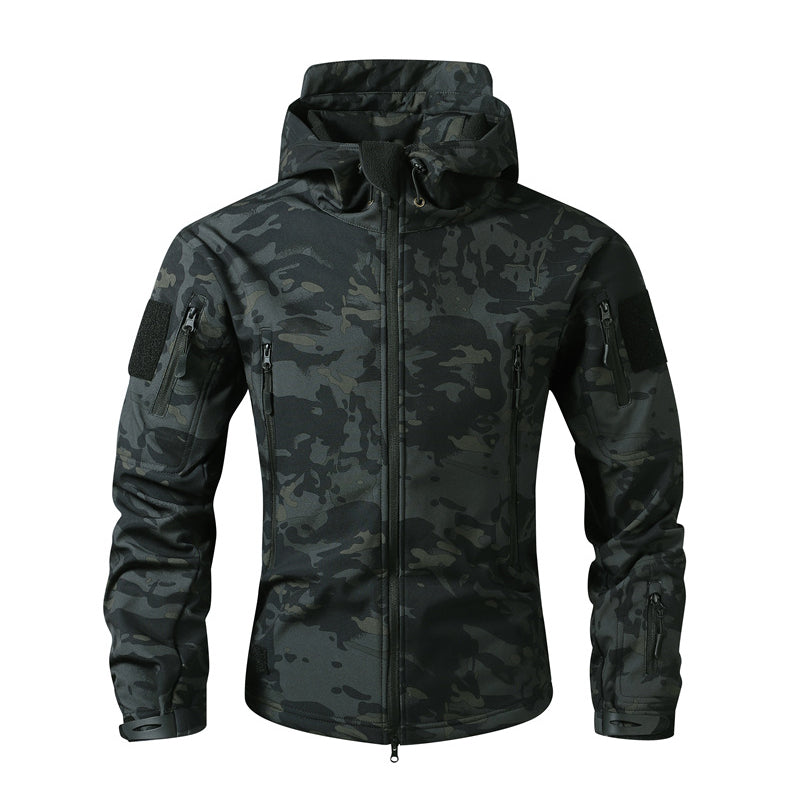 Men's Outdoor Camouflage Hooded Jacket