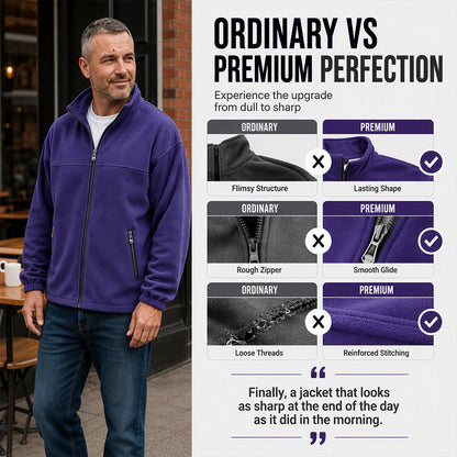 Men's Casual Stand Collar Warm Jacket
