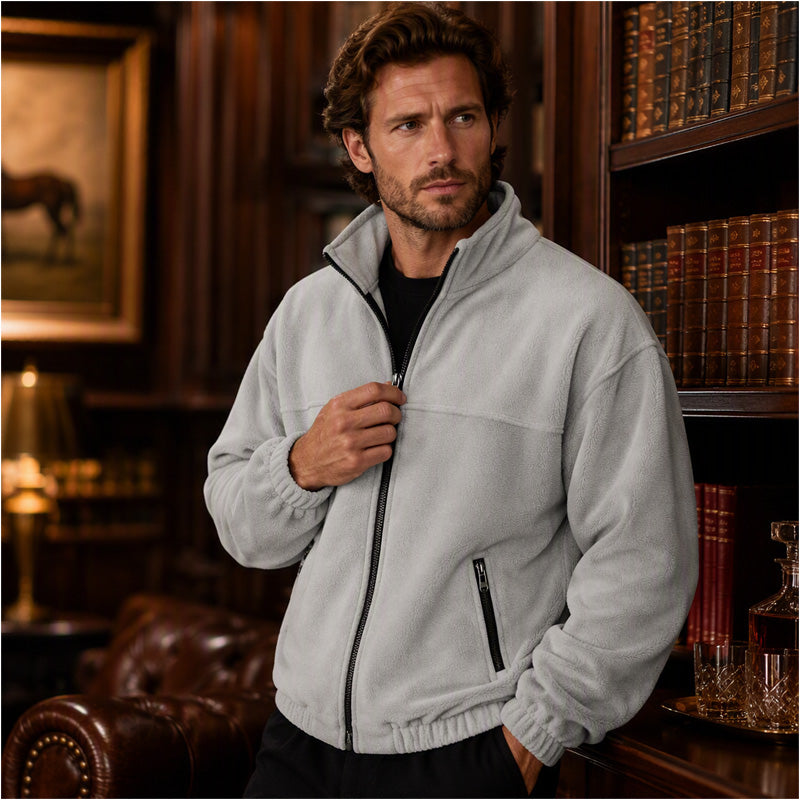 Men's Casual Stand Collar Warm Jacket