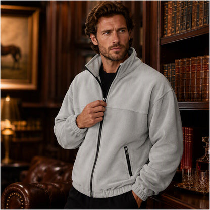 Men's Casual Stand Collar Warm Jacket