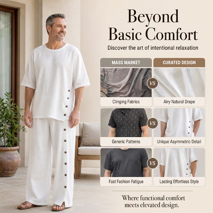 Men's Casual Shirt & Pants 2-Piece Set ✨𝘉𝘶𝘺 2 𝘢𝘯𝘥 𝘨𝘦𝘵 𝘢𝘯 𝘦𝘹𝘵𝘳𝘢 8% 𝘥𝘪𝘴𝘤𝘰𝘶𝘯𝘵