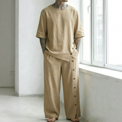 Men's Casual Shirt & Pants 2-Piece Set ✨𝘉𝘶𝘺 2 𝘢𝘯𝘥 𝘨𝘦𝘵 𝘢𝘯 𝘦𝘹𝘵𝘳𝘢 8% 𝘥𝘪𝘴𝘤𝘰𝘶𝘯𝘵