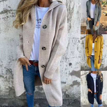 Women's Button-Down Hooded Cardigan ✨𝘉𝘶𝘺 2 𝘢𝘯𝘥 𝘨𝘦𝘵 𝘢𝘯 𝘦𝘹𝘵𝘳𝘢 8% 𝘥𝘪𝘴𝘤𝘰𝘶𝘯𝘵