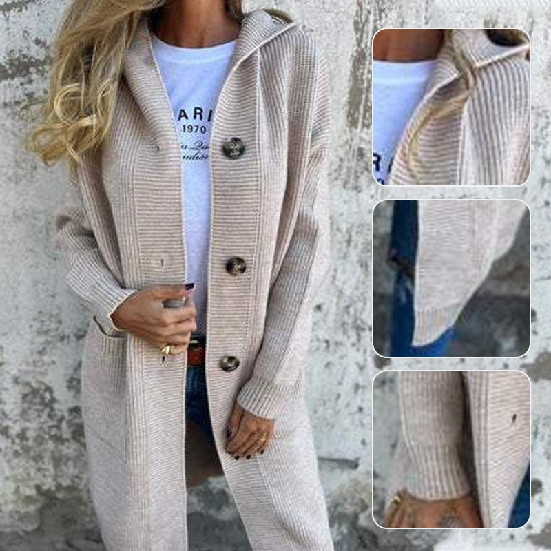Women's Button-Down Hooded Cardigan ✨𝘉𝘶𝘺 2 𝘢𝘯𝘥 𝘨𝘦𝘵 𝘢𝘯 𝘦𝘹𝘵𝘳𝘢 8% 𝘥𝘪𝘴𝘤𝘰𝘶𝘯𝘵