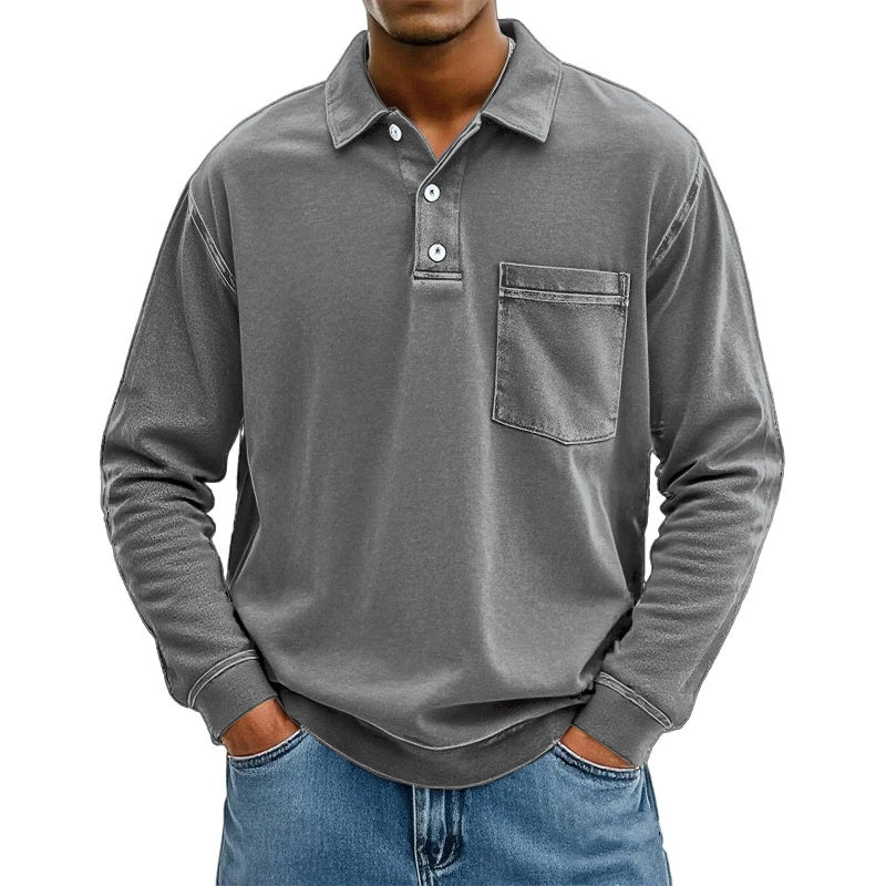 Men's Casual Long Sleeve Shirt With Pocket ✨𝘉𝘶𝘺 2 𝘢𝘯𝘥 𝘨𝘦𝘵 𝘢𝘯 𝘦𝘹𝘵𝘳𝘢 8% 𝘥𝘪𝘴𝘤𝘰𝘶𝘯𝘵