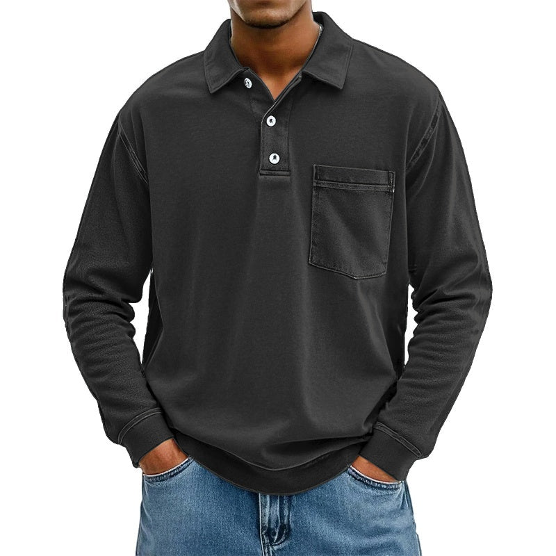 Men's Casual Long Sleeve Shirt With Pocket ✨𝘉𝘶𝘺 2 𝘢𝘯𝘥 𝘨𝘦𝘵 𝘢𝘯 𝘦𝘹𝘵𝘳𝘢 8% 𝘥𝘪𝘴𝘤𝘰𝘶𝘯𝘵