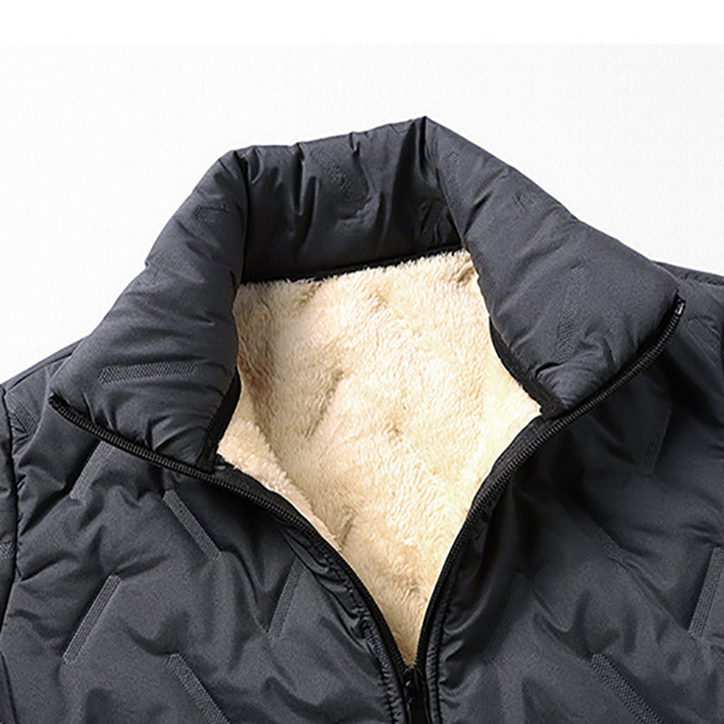 Men's Quilted Winter Jacket with Faux Fleece Lining ✨𝘉𝘶𝘺 2 𝘢𝘯𝘥 𝘨𝘦𝘵 𝘢𝘯 𝘦𝘹𝘵𝘳𝘢 8% 𝘥𝘪𝘴𝘤𝘰𝘶𝘯𝘵