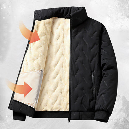 Men's Quilted Winter Jacket with Faux Fleece Lining ✨𝘉𝘶𝘺 2 𝘢𝘯𝘥 𝘨𝘦𝘵 𝘢𝘯 𝘦𝘹𝘵𝘳𝘢 8% 𝘥𝘪𝘴𝘤𝘰𝘶𝘯𝘵