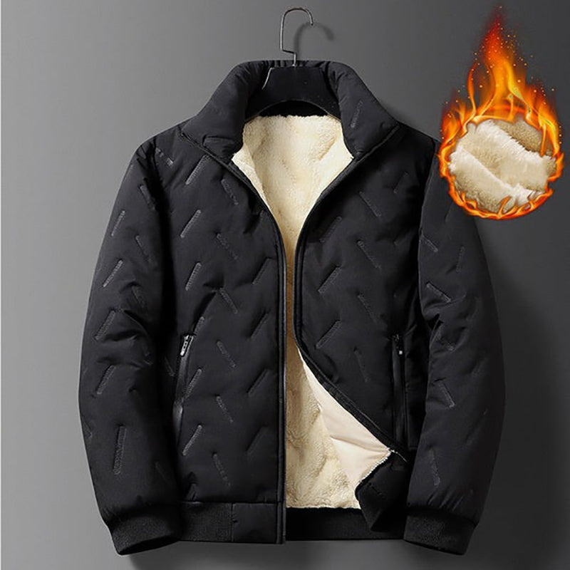Men's Quilted Winter Jacket with Faux Fleece Lining ✨𝘉𝘶𝘺 2 𝘢𝘯𝘥 𝘨𝘦𝘵 𝘢𝘯 𝘦𝘹𝘵𝘳𝘢 8% 𝘥𝘪𝘴𝘤𝘰𝘶𝘯𝘵