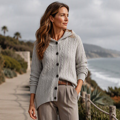 Women's Cable Knit Hooded Cardigan Sweater ✨𝘉𝘶𝘺 2 𝘢𝘯𝘥 𝘨𝘦𝘵 𝘢𝘯 𝘦𝘹𝘵𝘳𝘢 8% 𝘥𝘪𝘴𝘤𝘰𝘶𝘯𝘵