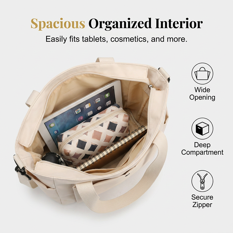 Large Capacity Tote Bag for Women ✨𝘉𝘶𝘺 2 𝘢𝘯𝘥 𝘨𝘦𝘵 𝘢𝘯 𝘦𝘹𝘵𝘳𝘢 8% 𝘥𝘪𝘴𝘤𝘰𝘶𝘯𝘵