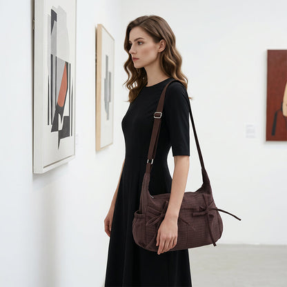 Casual Plaid Slouchy Shoulder Bag ✨𝘉𝘶𝘺 𝘢𝘯𝘺 2 𝘢𝘯𝘥 𝘨𝘦𝘵 𝘢𝘯 𝘦𝘹𝘵𝘳𝘢 8% 𝘥𝘪𝘴𝘤𝘰𝘶𝘯𝘵