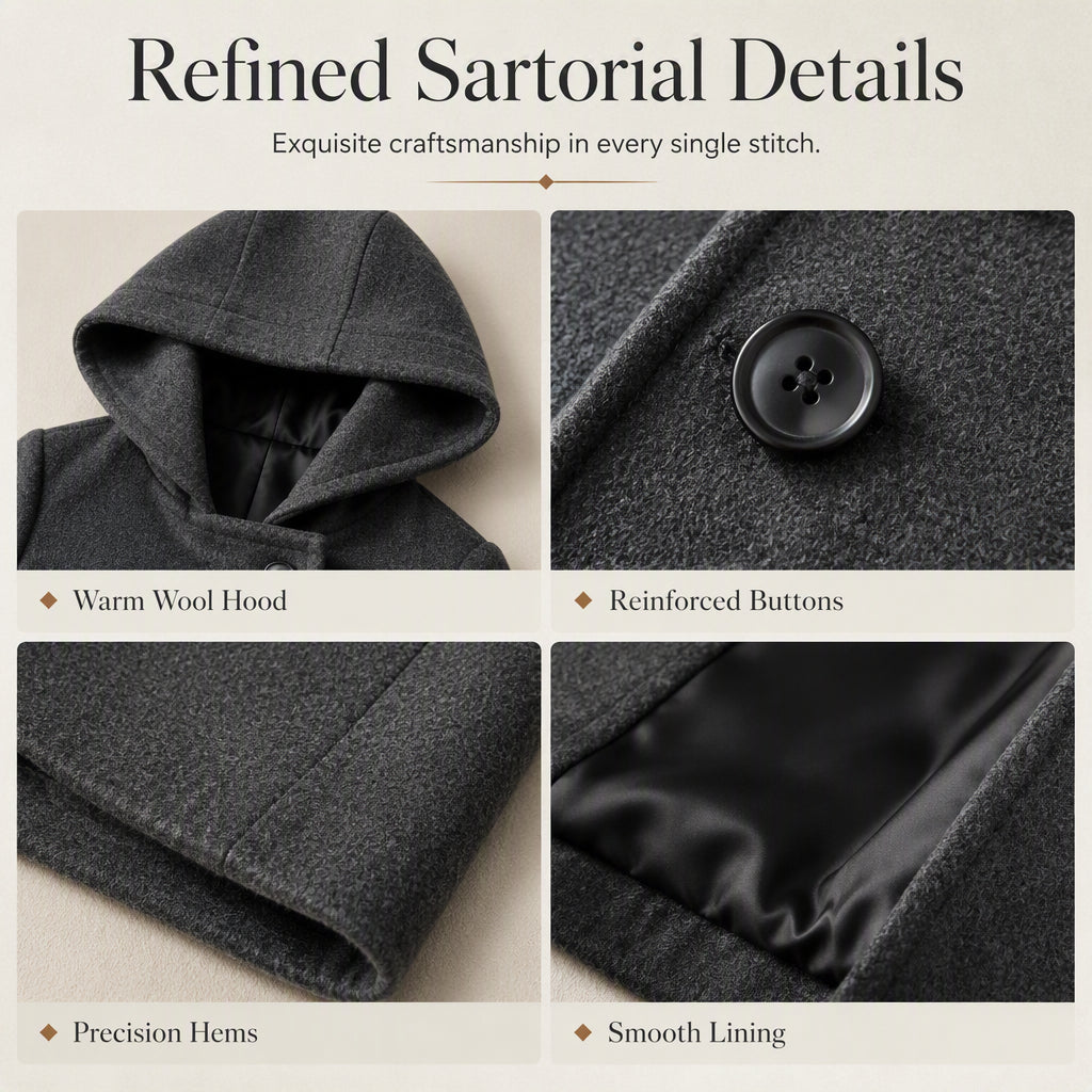 Women's Warm Double Breasted Hooded Coat ✨𝘉𝘶𝘺 𝘢𝘯𝘺 2 𝘢𝘯𝘥 𝘨𝘦𝘵 𝘢𝘯 𝘦𝘹𝘵𝘳𝘢 8% 𝘥𝘪𝘴𝘤𝘰𝘶𝘯𝘵