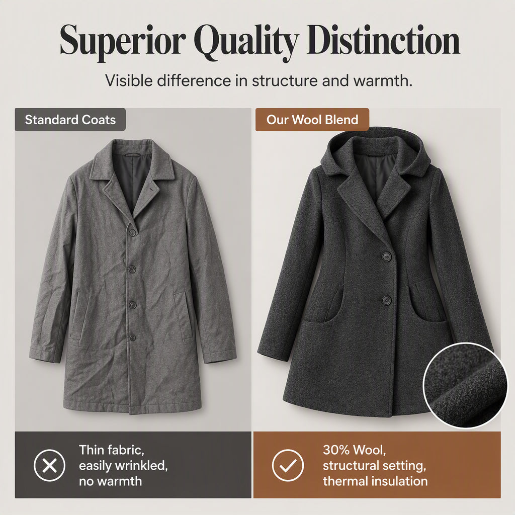 Women's Warm Double Breasted Hooded Coat ✨𝘉𝘶𝘺 𝘢𝘯𝘺 2 𝘢𝘯𝘥 𝘨𝘦𝘵 𝘢𝘯 𝘦𝘹𝘵𝘳𝘢 8% 𝘥𝘪𝘴𝘤𝘰𝘶𝘯𝘵