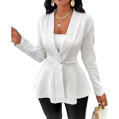 Minimalist Solid Textured Button Front Jacket ✨𝘉𝘶𝘺 𝘢𝘯𝘺 2 𝘢𝘯𝘥 𝘨𝘦𝘵 𝘢𝘯 𝘦𝘹𝘵𝘳𝘢 8% 𝘥𝘪𝘴𝘤𝘰𝘶𝘯𝘵