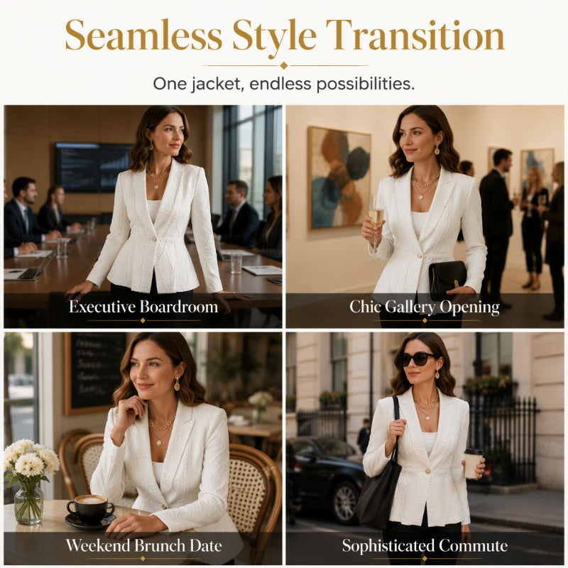 Minimalist Solid Textured Button Front Jacket ✨𝘉𝘶𝘺 𝘢𝘯𝘺 2 𝘢𝘯𝘥 𝘨𝘦𝘵 𝘢𝘯 𝘦𝘹𝘵𝘳𝘢 8% 𝘥𝘪𝘴𝘤𝘰𝘶𝘯𝘵