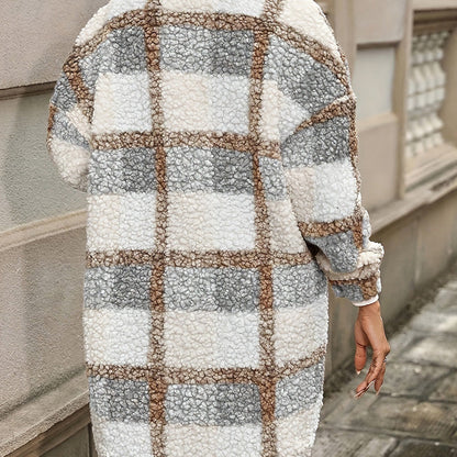 Women’s Casual Classic Plaid Mid-Length Coat ✨𝘉𝘶𝘺 𝘢𝘯𝘺 2 𝘢𝘯𝘥 𝘨𝘦𝘵 𝘢𝘯 𝘦𝘹𝘵𝘳𝘢 8% 𝘥𝘪𝘴𝘤𝘰𝘶𝘯𝘵