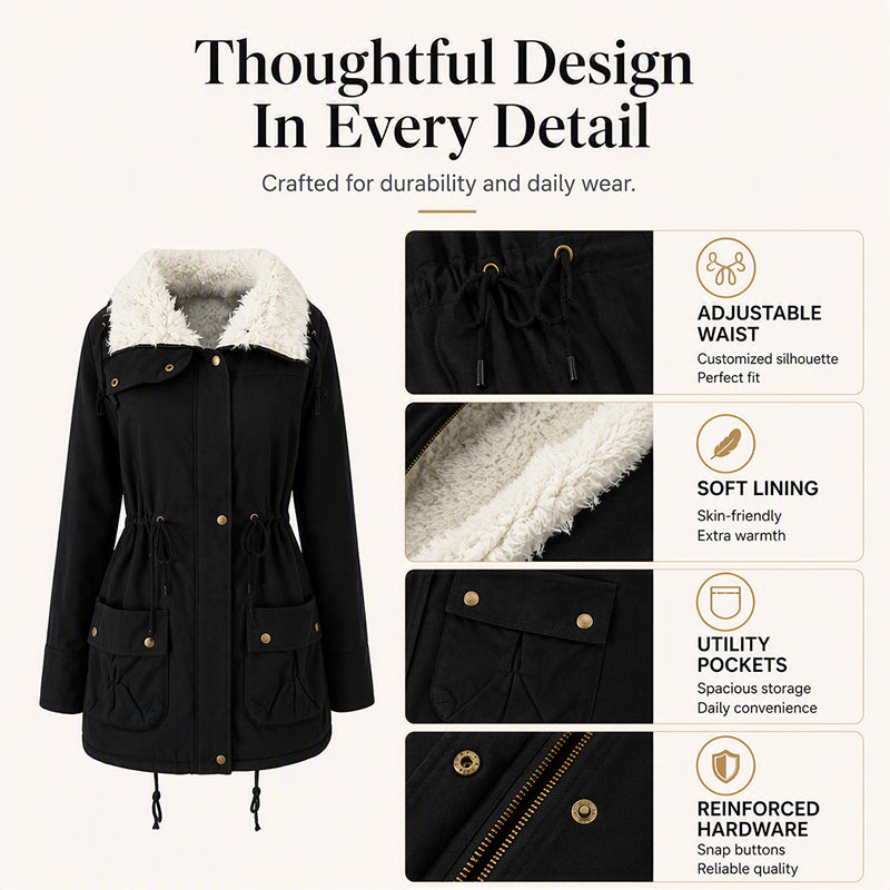 Women's Mid-Length Hooded Padded Jacket ✨𝘉𝘶𝘺 𝘢𝘯𝘺 2 𝘢𝘯𝘥 𝘨𝘦𝘵 𝘢𝘯 𝘦𝘹𝘵𝘳𝘢 8% 𝘥𝘪𝘴𝘤𝘰𝘶𝘯𝘵