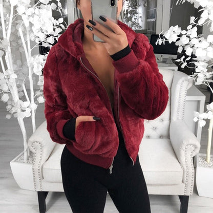 Women's Faux Fur Warm Coat with Pockets ✨𝘉𝘶𝘺 𝘢𝘯𝘺 2 𝘢𝘯𝘥 𝘨𝘦𝘵 𝘢𝘯 𝘦𝘹𝘵𝘳𝘢 8% 𝘥𝘪𝘴𝘤𝘰𝘶𝘯𝘵