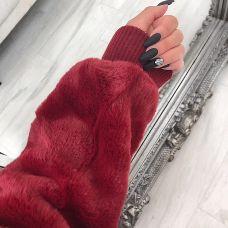 Women's Faux Fur Warm Coat with Pockets ✨𝘉𝘶𝘺 𝘢𝘯𝘺 2 𝘢𝘯𝘥 𝘨𝘦𝘵 𝘢𝘯 𝘦𝘹𝘵𝘳𝘢 8% 𝘥𝘪𝘴𝘤𝘰𝘶𝘯𝘵