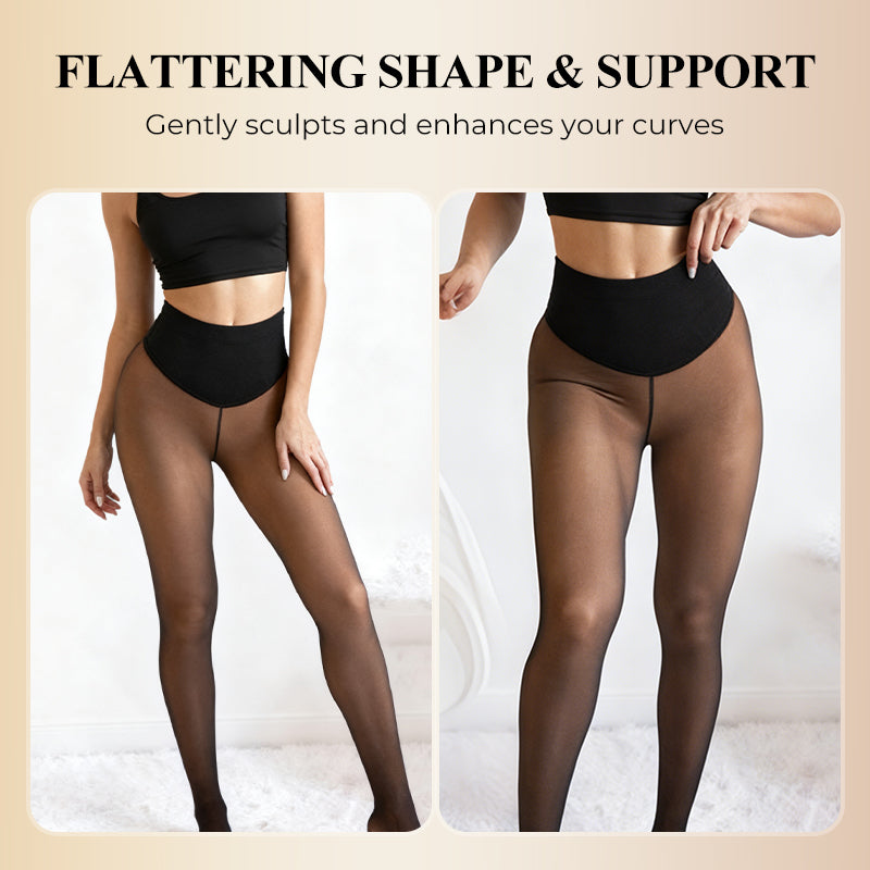 🍂 Women’s Thermal Sculpting Tights With Compression Waistband🎀