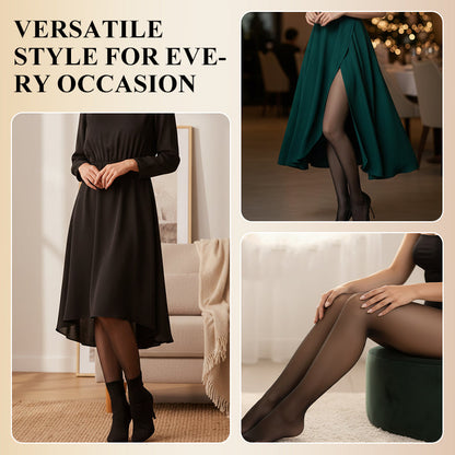 🍂 Women’s Thermal Sculpting Tights With Compression Waistband🎀