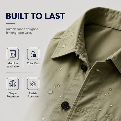 Men's Waterproof Mid-Length Trench Coat【FREE SHIPPING】