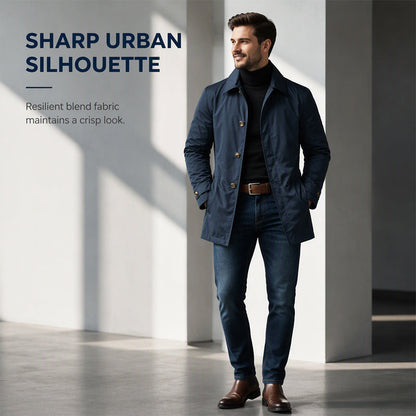 Men's Waterproof Mid-Length Trench Coat【FREE SHIPPING】