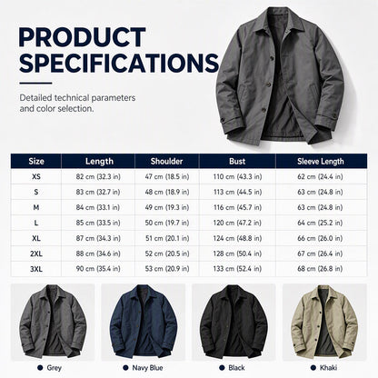 Men's Waterproof Mid-Length Trench Coat【FREE SHIPPING】