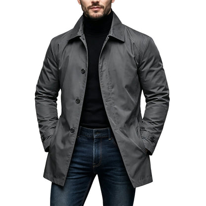 Men's Waterproof Mid-Length Trench Coat【FREE SHIPPING】