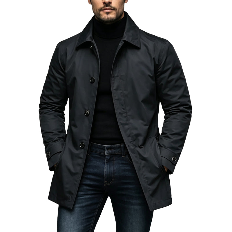 Men's Waterproof Mid-Length Trench Coat【FREE SHIPPING】