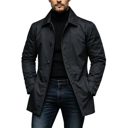 Men's Waterproof Mid-Length Trench Coat【FREE SHIPPING】