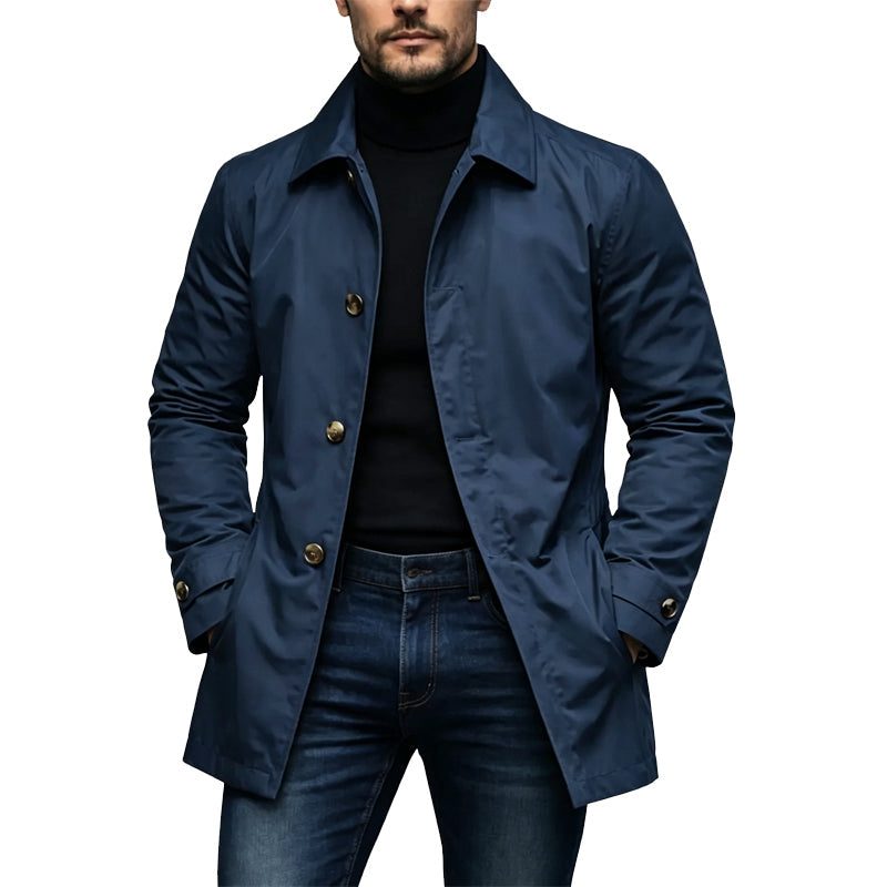 Men's Waterproof Mid-Length Trench Coat【FREE SHIPPING】