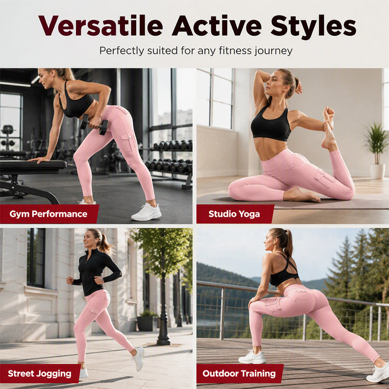 Women's High-Waisted Cargo Yoga Pants