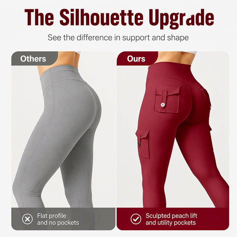 Women's High-Waisted Cargo Yoga Pants