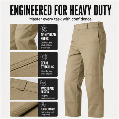Men's Casual Double Knee Cargo Pant