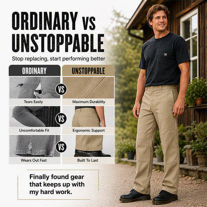 Men's Casual Double Knee Cargo Pant