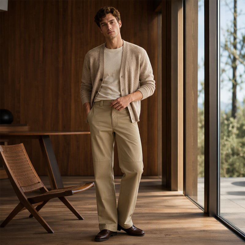 Men's Casual Double Knee Cargo Pant