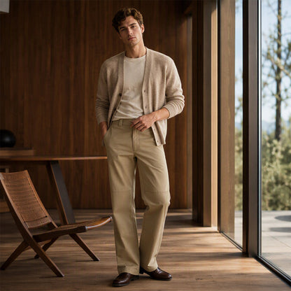 Men's Casual Double Knee Cargo Pant