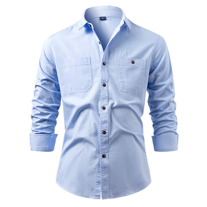 Men's Casual Long Sleeve Denim Shirt