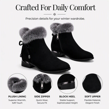 Women's Warm Plush-Lined Short Boots