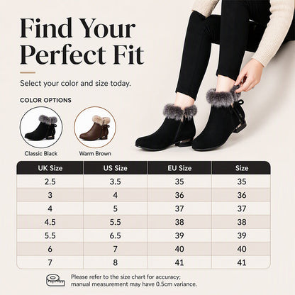 Women's Warm Plush-Lined Short Boots